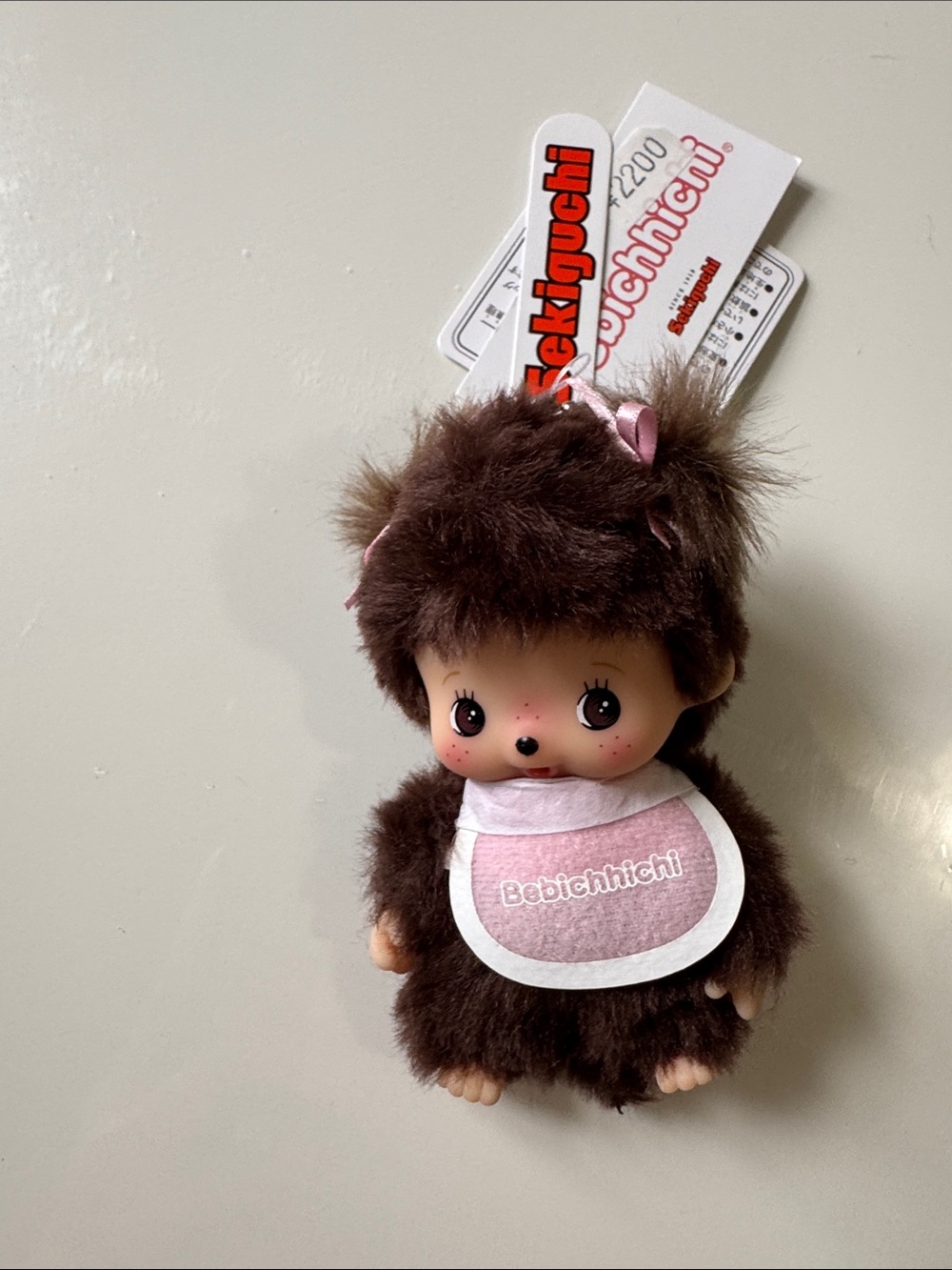 Bebichhichi Sekiguchi Pink plush keychain bag charm